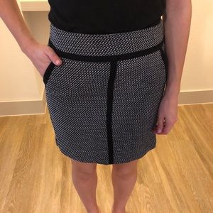 Black and White Mini Skirt